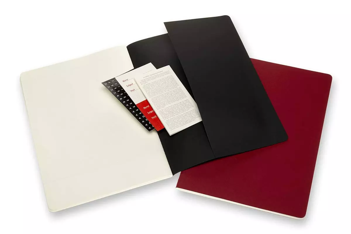 Een Moleskine Subject Cahier Journals XXL Black & Cranberry Red koop je bij Moleskine.nl